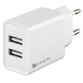 4smarts VoltPlug Dual USB Fast Wall Charger - 12W - White
