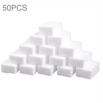 50-Pack Magic Multifunctional Cleaning Sponge for All Surfaces - White