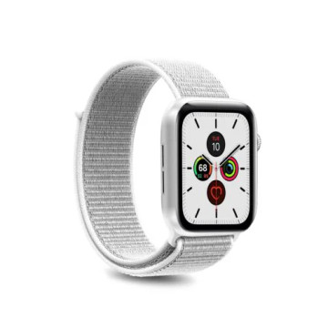 Apple Watch Series 9/8/SE (2022)/7/SE/6/5/4/3/2/1 Puro Nylon Sport Strap - 41mm/40mm/38mm - White