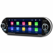6.9" Single DIN Car Stereo with Wireless CarPlay & Android Auto - Black
