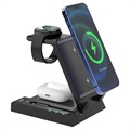 6-in-1 Charging Station W2 - iPhone, AirPods, Apple Watch - Black