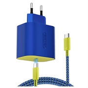 Nintendo Switch 2/Lite/OLED 60W PD Fast USB-C Charger with 2m Cable - Dark Blue