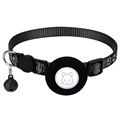Apple AirTag Silicone Case with Reflective Pet Collar - Black