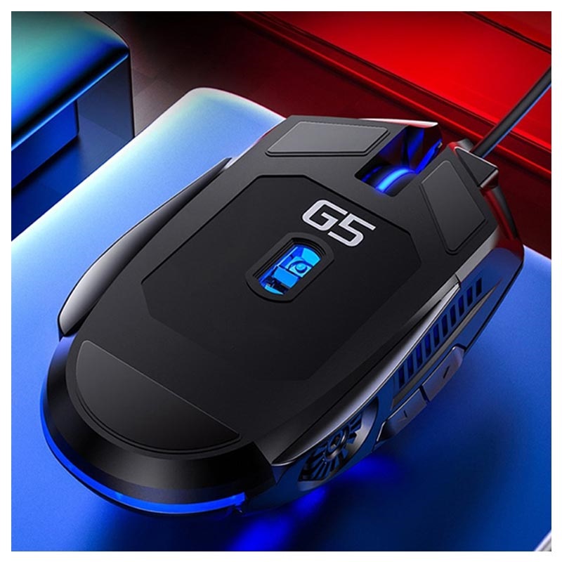 6D 4Speed DPI RGB Gaming Mouse G5 Black