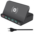 7-in-1 Multifunctional Wireless Charging Station - QC3.0, Qi - EU Plug