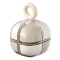 8-Compartment Magnetic Pill Box - Beige