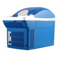 8L Portable Mini Fridge - Cooling/Heating - 12V Car, 220V Home Use - Blue