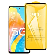 Oppo A1 9D Full Cover Tempered Glass Screen Protector - 9H - Black Edge
