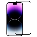 21D Full Cover iPhone 14 Pro Tempered Glass Screen Protector - 11H - Black