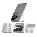 AFK BT512 Radio Clock / Bluetooth Speaker with Wireless Charger - Grey
