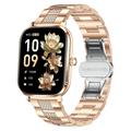 AK108 1.82" Women Smartwatch with Rhinestone Strap