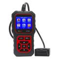 AT500 OBD2 Scanner - Automotive Diagnostic Tool with 2.4" TFT Screen - Black / Red