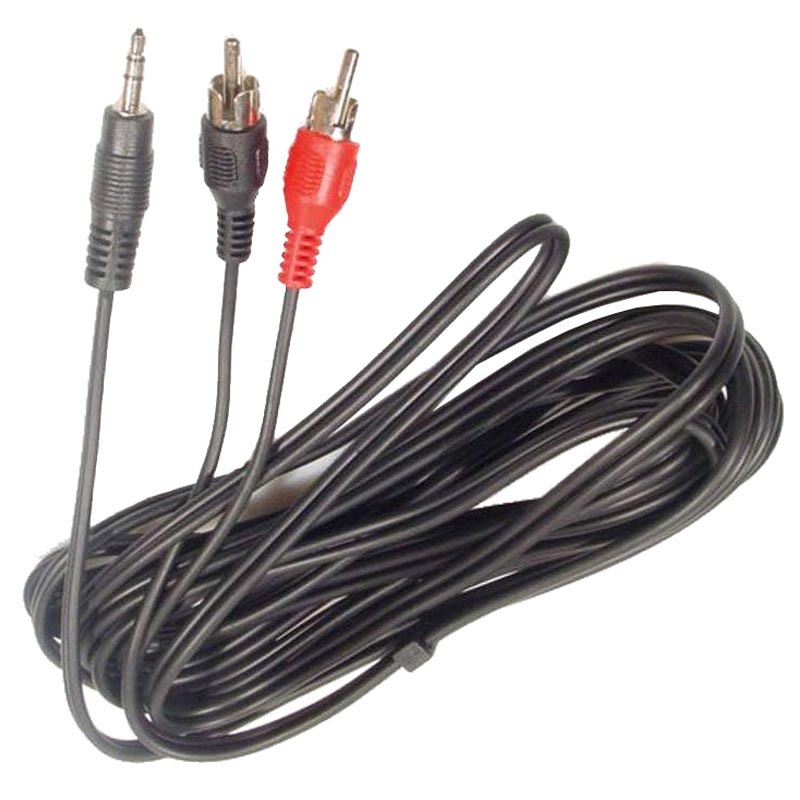 AUX Adapter - 2 x RCA/3,5mm Stereo Jack - 3m