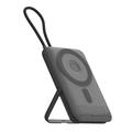 AZEADA AZ-P34 10000mAh Magnetic Power Bank with USB-C Cable - 22.5W/15W - Dark Grey