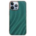 Abstract Series iPhone 14 Pro Max Coated TPU Case - Green