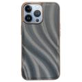 Abstract Series iPhone 14 Pro Max Coated TPU Case - Grey