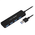 Acasis AB3-L42 USB 3.0 Hub - 4 x USB-A - Black