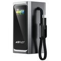 Acefast M33 20000mAh Power Bank with 1.96" TFT Display and USB-C Cable - 100W - Grey