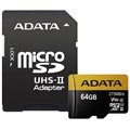 Adata Premier One MicroSDXC UHS-II Memory Card AUSDX64GUII3CL10-CA1