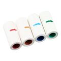 Adhesive Single-Color Thermal Paper 57 25mm - 4 Pcs. - Red / Orange / Blue / Green
