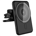 Air Vent Car Holder / Magnetic Wireless Charger C1 - 15W - Black