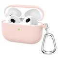 AirPods 3 Silicone Case with Keychain A060 - Light Pink