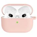 AirPods 3 Silicone Case with Keychain A060 - Light Pink