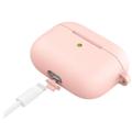 AirPods 3 Silicone Case with Keychain A060 - Light Pink