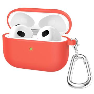 AirPods 3 Silicone Case with Keychain A060 - Red