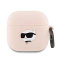 AirPods 4/AirPods 5 Karl Lagerfeld Choupette Head 3D Silicone Case - Pink
