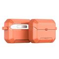AirPods Pro 3 Dux Ducis Pecs Case with Stand and Alloy Hook - Orange