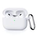 AirPods Pro 3 Silicone Case with Carabiner - White