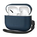 AirPods Pro 3 Tech-Protect NaturalFit Leather Case - Navy Blue