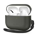 AirPods Pro 3 Tech-Protect NaturalFit Leather Case - Olive Green
