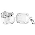 AirPods Pro Protective Hybrid Case with Lock & Hook - White / Transparent