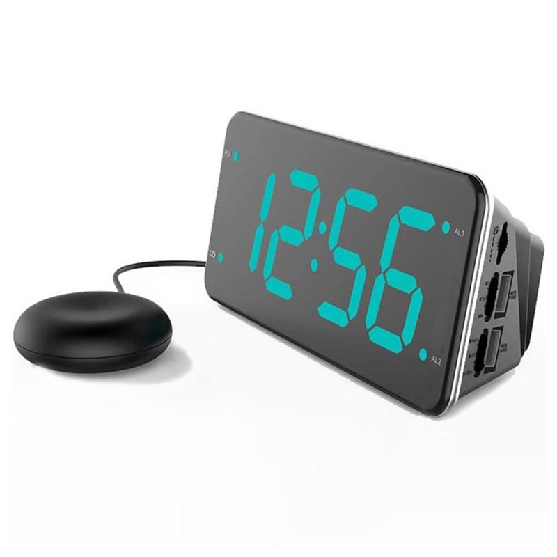 Alarm Clock for The Deaf and Hard of Hearing T1H Black