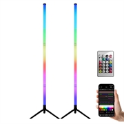 Ambient RGB LED Floor Lamps with Remote Control - 103cm - 2 Pcs.