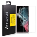 Samsung Galaxy S22 Ultra 5G Amorus 3D Curved Full Size UV Tempered Glass Screen Protector - 9H
