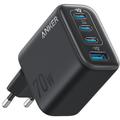 Anker Zolo 70W GaN Wall Charger - 3x USB-C, 1x USB-A - Black