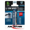 Ansmann MicroUSB Rechargeable 18650 Battery - 2600mAh