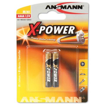 Ansmann X-Power AAAA Battery 1510-0005 - 1.5V - 1x2