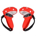 Oculus Quest 2 Controller Anti-Drop Silicone Covers - Red