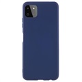 Anti-Fingerprint Matte Samsung Galaxy A22 5G, Galaxy F42 5G TPU Case - Dark Blue