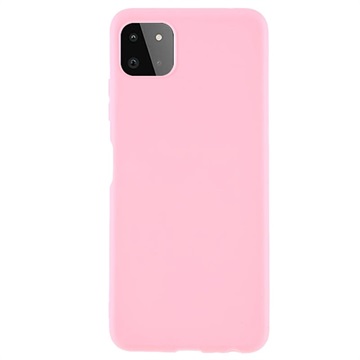 Anti-Fingerprint Matte Samsung Galaxy A22 5G, Galaxy F42 5G TPU Case - Pink