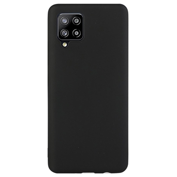 Anti-Fingerprint Matte Samsung Galaxy A42 5G TPU Case - Black