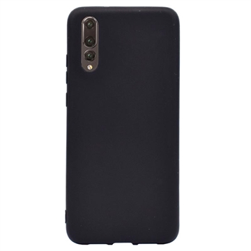 Anti-Fingerprint Matte Huawei P20 Pro TPU Case - Black