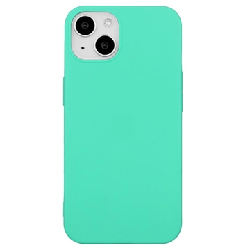 iPhone 15 Plus Anti-Fingerprint Matte TPU Case - Cyan