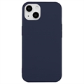 iPhone 15 Plus Anti-Fingerprint Matte TPU Case - Dark Blue