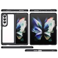 Anti-Shock Samsung Galaxy Z Fold4 5G Hybrid Case - Black / Clear