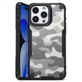 iPhone 15 Pro Max Anti-Shock Hybrid Case - Camouflage - Black